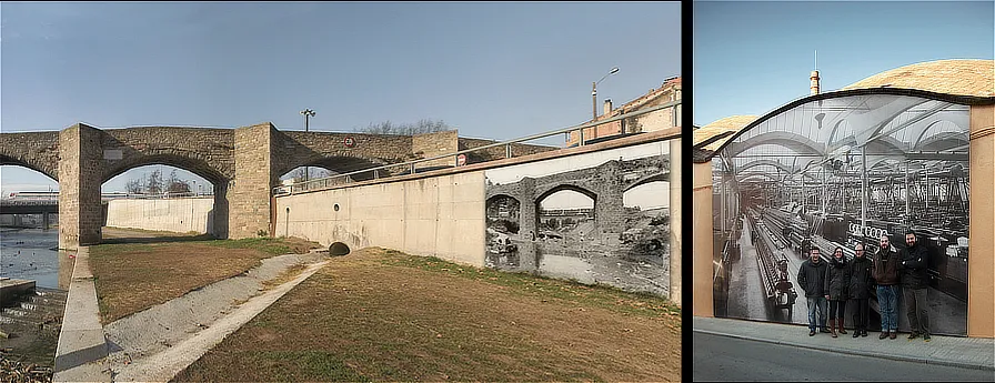 Toni Bover. Murs del Mèder, Vic. 2007 / Miquel Bigas. Murs del MNACTEC, Terrassa. 2015