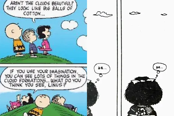 Miniatura per a La imaginació i la fantasia visual en l’infància  (Charlie Brown i Mafalda)
