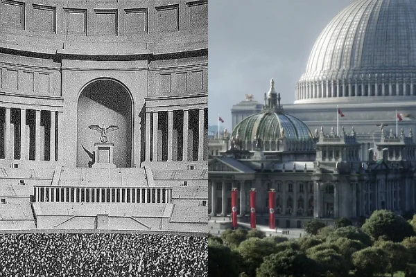 Miniatura per a El fotomuntatge i la maqueta generada per ordinador (Albert Speer, John Heartfield i The Man in the High Castle)